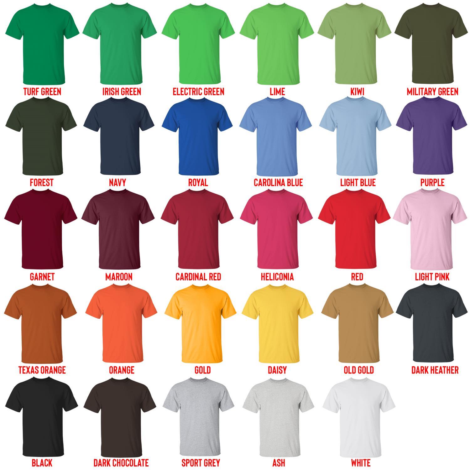 t shirt color chart - American Dad Merch